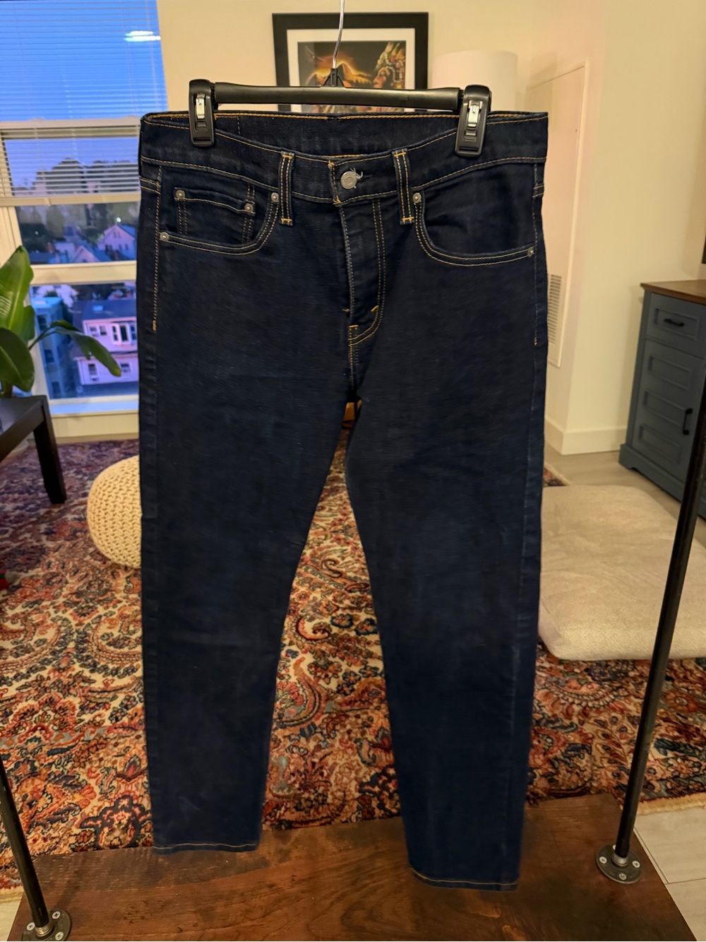 Levi's 502 Dark Blue Taper Jeans